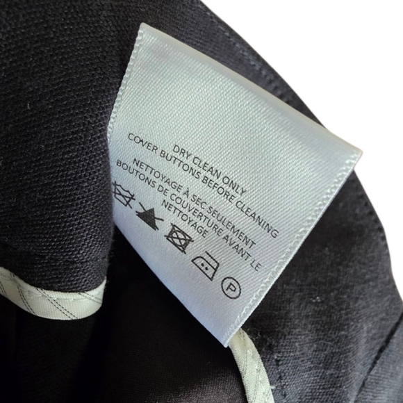 Veronica Beard Goodwin Buckle Shorts Black Linen Blend Size 8 NWT - Picture 14 of 16